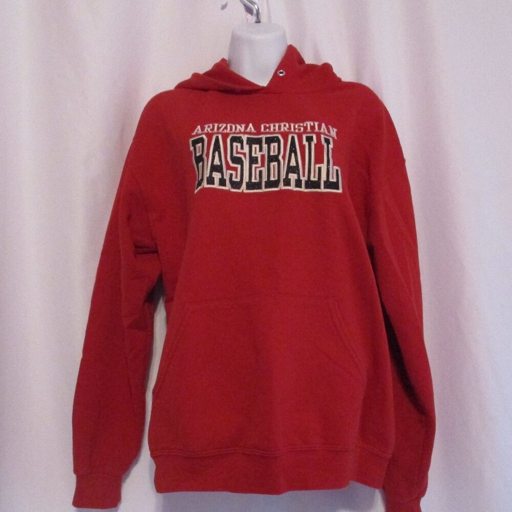 ARIZONA CHRISTIAN BASEBALL Hoodie Womens Red Medium